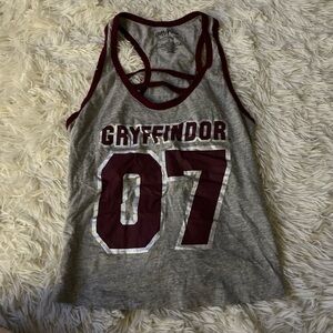 Warner Bros. Harry Potter Gray and Maroon Tank Top